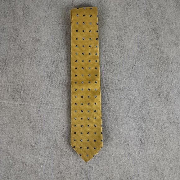 Brooks Brothers Other - Brooks Brothers Makers & Merchants Yellow And Blue 100% Silk Necktie